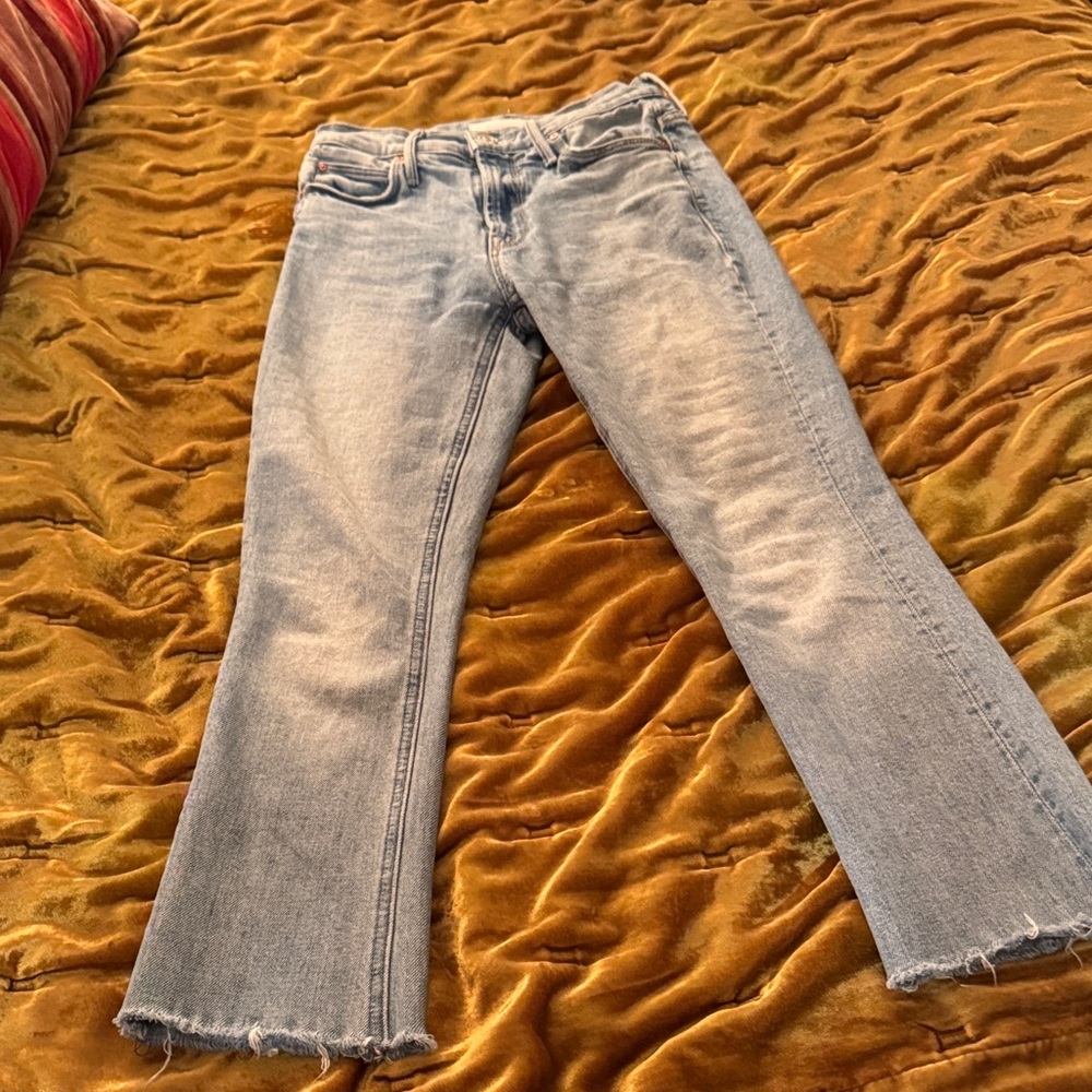 MOTHER Light Blue Flare Jeans
